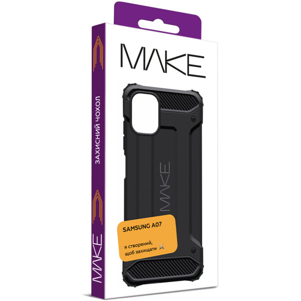Фото - Чехол для смартфона MAKE Panzer for Samsung A07, Black (MCN-SA07BK)