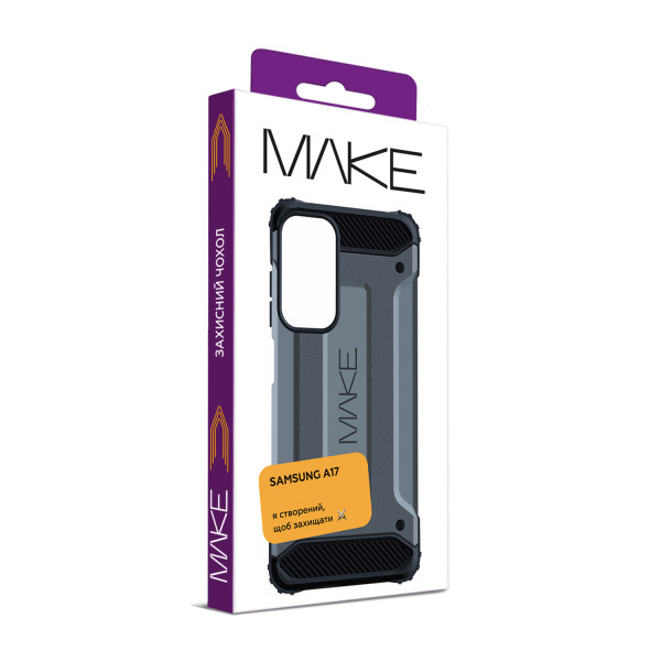 Фото - Чохол для смартфону MAKE Panzer for Samsung A17, Steel Blue (MCN-SA17BL)