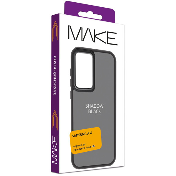 Фото - Чохол для смартфону MAKE Shadow for Samsung A37, Black (MCSD-SA37BK)