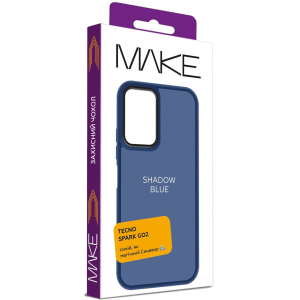 Фото - Чохол для смартфона MAKE Tecno Spark Go 2 Shadow Blue (MCSD-TSG2BL)