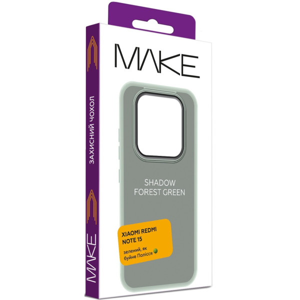 Фото - Чехол для смартфона MAKE Shadow for Xiaomi Redmi Note 15, Forest Green (MCSD-XRN15FG)