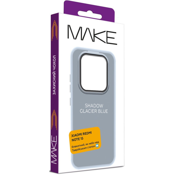 Фото - Чохол для смартфону MAKE Shadow for Xiaomi Redmi Note 15, Glacier Blue (MCSD-XRN15GB)
