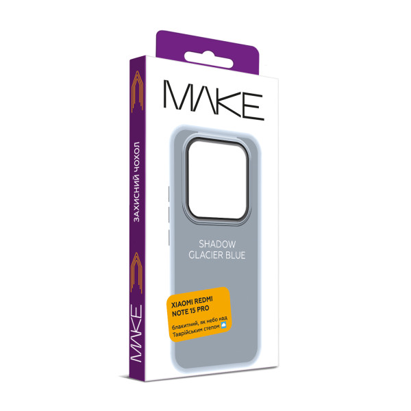 Фото - Чехол для смартфона MAKE Shadow for Xiaomi Redmi Note 15 Pro, Glacier Blue 4G (MCSD-XRN15PGB)