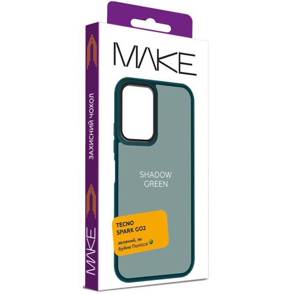 Фото - Чохол для смартфона MAKE Tecno Spark Go 2 Shadow Green (MCSD-TSG2GN)