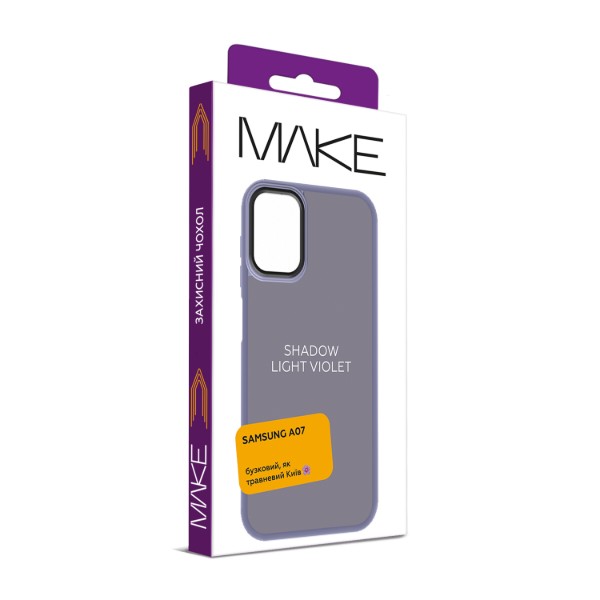 Фото - Чехол для смартфона MAKE Shadow for Samsung A07, Light Violet (MCSD-SA07PL)