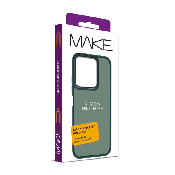 Фото - Чохол для смартфону MAKE Shadow for Xiaomi Redmi 15C/Poco C85, Mint Green (MCSD-XR15CMG)