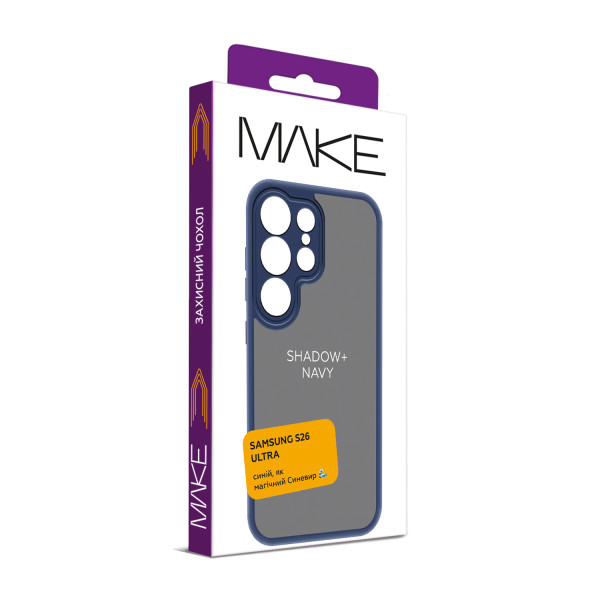 Фото - Чехол для смартфона MAKE Samsung S26 Ultra Shadow+ Navy (MCSD-SS26UNV)