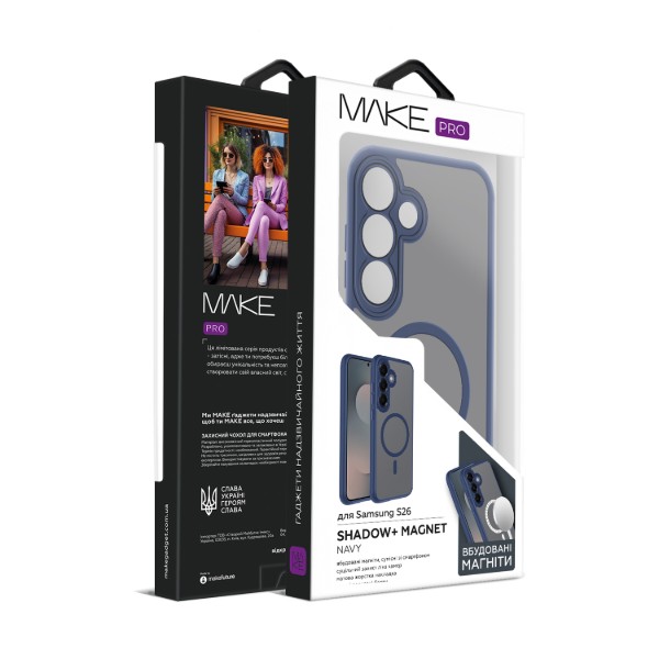 Фото - Чехол для смартфона MAKE Shadow plus Magnet for Samsung S26, Navy (MCSDM-SS26NV)