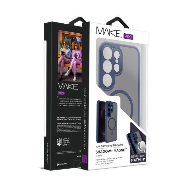 Фото - Чехол для смартфона MAKE Samsung S26 Ultra Shadow+ Magnet Navy (MCSDM-SS26UNV)