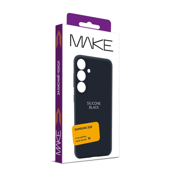 Фото - Чехол для смартфона MAKE Silicone for Samsung S26, Black (MCL-SS26BK)