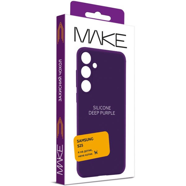 Фото - Чехол для смартфона MAKE Silicone Samsung S25 Deep Purple (MCL-SS25DP)