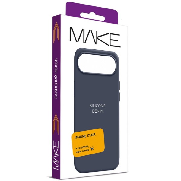 Фото - Чохол для смартфону MAKE Silicone for Apple iPhone 17 Air, Deep Blue (MCL-AI17ABL)