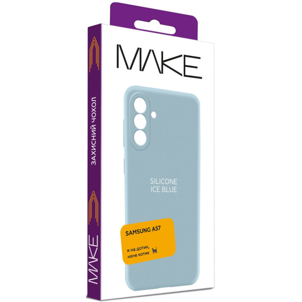 Фото - Чохол для смартфону MAKE Silicone for Samsung A57, Ice Blue (MCL-SA57SB)