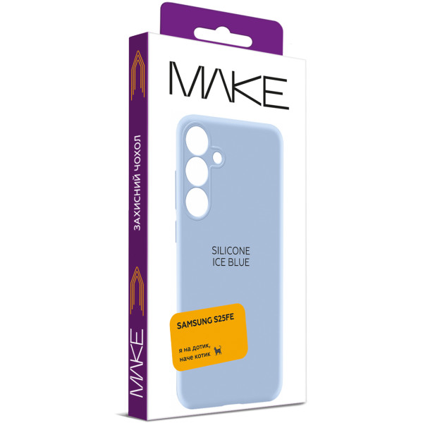 Фото - Чохол для смартфону MAKE Silicone for Samsung S25 FE Ice Blue (MCL-SS25FEIB)