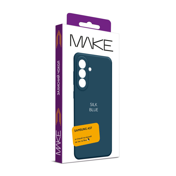 Фото - Чохол для смартфону MAKE Silk for Samsung A57, Blue (MCK-SA57BL)