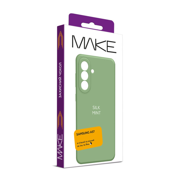 Фото - Чохол для смартфону MAKE Silk for Samsung A57, Mint (MCK-SA57MN)