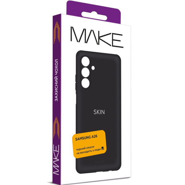 Фото - Чохол для смартфону MAKE Samsung A26 Skin Black (MCS-SA26BK)