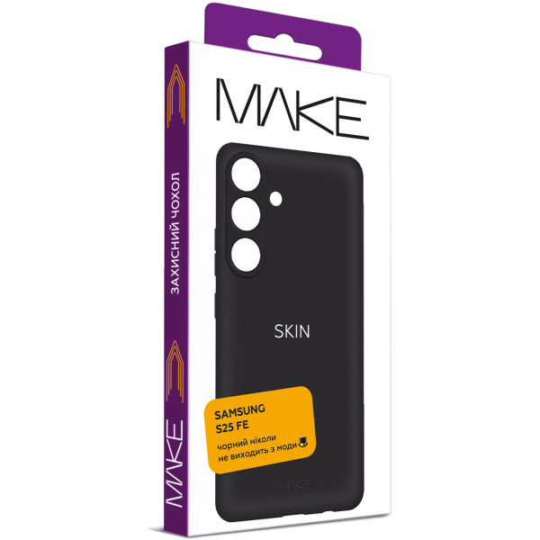 Фото - Чохол для смартфону MAKE Skin for Samsung S25 FE, Black (MCS-SS25FE)