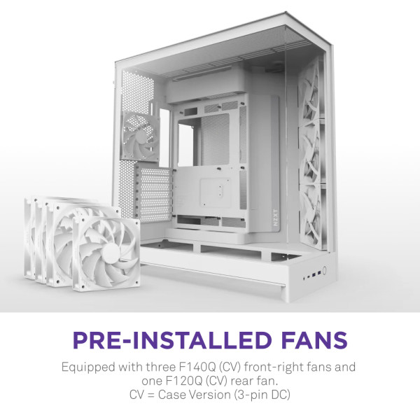 Фото - Корпус NZXT H9 Flow Dual-Chamber Mid-tower Case - All White (CM-H92FW-01)