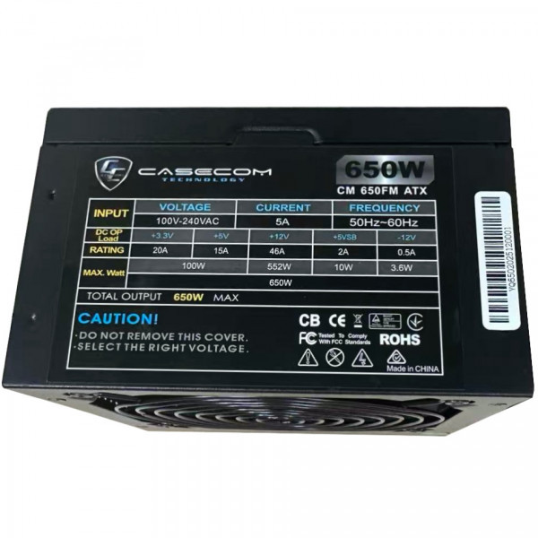 Фото - Блок питания для ПК CASECOM CM 650FM ATXк