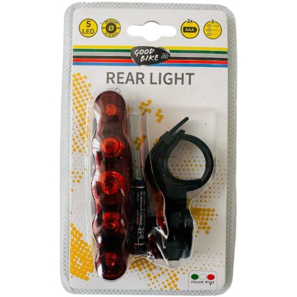 Фото - Ліхтар велосипедний Good Bike 2 режима 5 LED LEMMING (88324-IS)