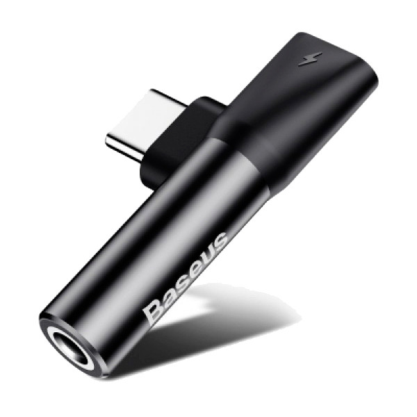 Фото - Перехідник аудіо Baseus L41 Type-C to Type-C + 3.5mm Black (CATL41-01)