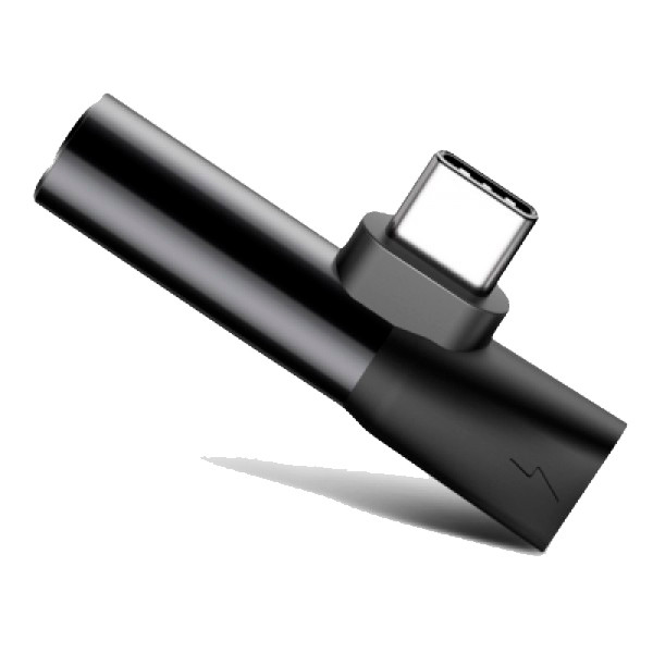 Фото - Перехідник аудіо Baseus L41 Type-C to Type-C + 3.5mm Black (CATL41-01)