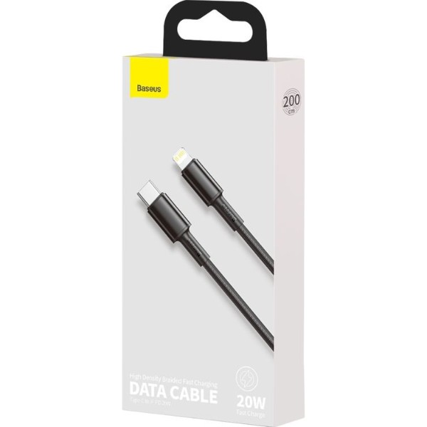 Фото - Кабель Baseus Type-C to Lightning 20W 2m Black (CATLGD-A01)