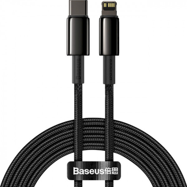 Фото - Кабель Baseus Type-C to Lightning PD 20W 2m Black (CATLWJ-A01)