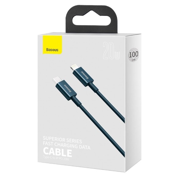 Фото - Кабель Baseus Superior Series Fast Charging Type-C to Lightning PD 20W 1m Blue (CATLYS-A03)