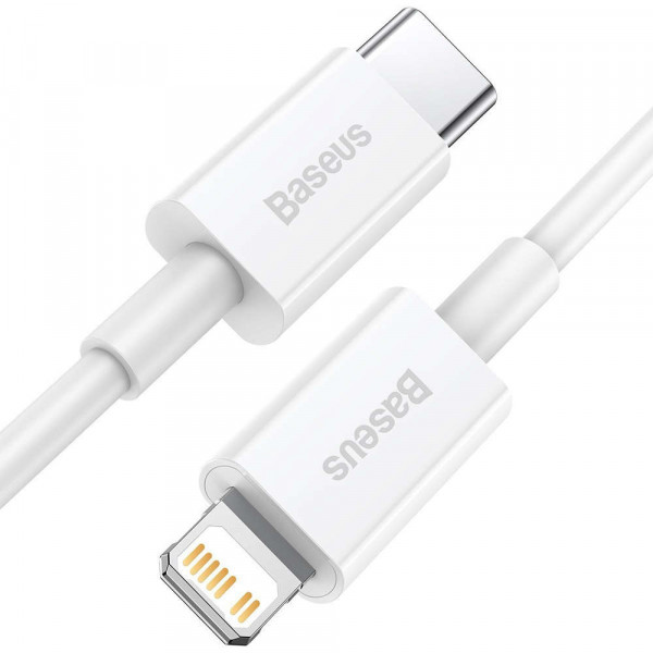 Фото - Кабель синхронізації даних Baseus Superior Series Fast Charging Type-C to Lightning PD 20W 2m White (CATLYS-C02)
