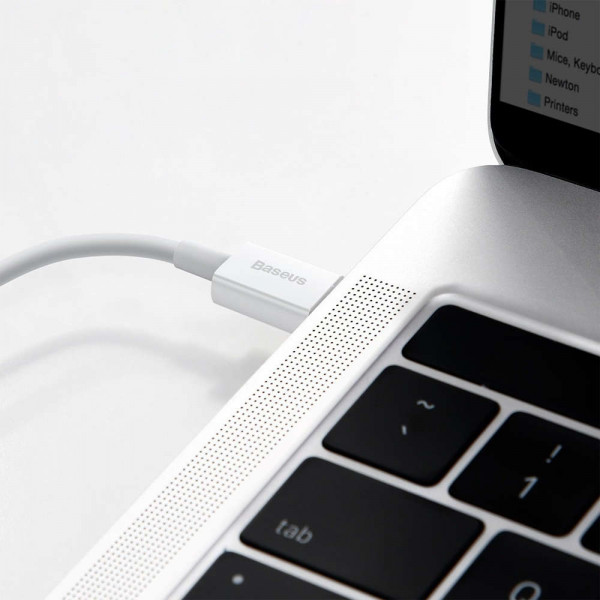 Фото - Кабель синхронізації даних Baseus Superior Series Fast Charging Type-C to Lightning PD 20W 2m White (CATLYS-C02)