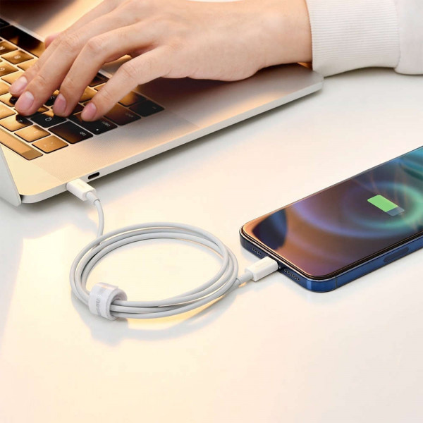 Фото - Кабель синхронізації даних Baseus Superior Series Fast Charging Type-C to Lightning PD 20W 2m White (CATLYS-C02)