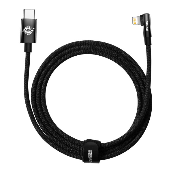 Фото - Кабель синхронизации данных Baseus MVP 2 Elbow-shaped Fast Charging Data Cable Type-C to iP 20W 2m Black (CAVP000301)
