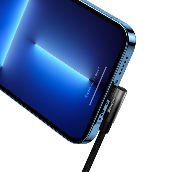 Фото - Кабель синхронизации данных Baseus MVP 2 Elbow-shaped Fast Charging Data Cable Type-C to iP 20W 2m Black (CAVP000301)