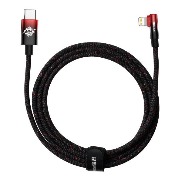 Фото - Кабель Baseus MVP 2 Elbow-shaped Fast Charging Data Cable Type-C to iP 20W 2m Black/Red (CAVP000320)
