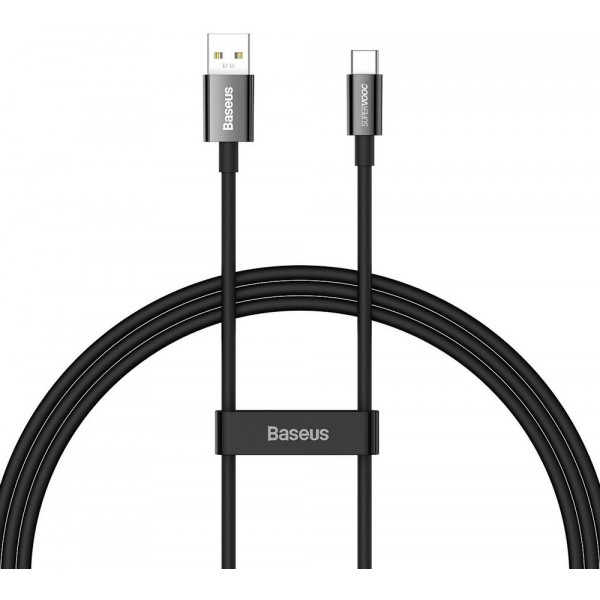 Фото - Кабель синхронізації даних Baseus Superior Series Fast Charging Data Cable USB to Type-C 65W SUPERVOOC 2 m Black (CAYS001001)