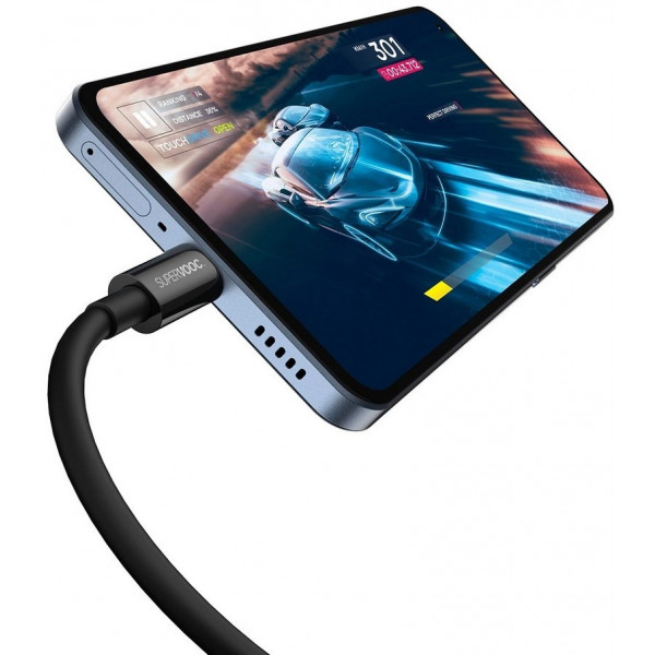 Фото - Кабель синхронізації даних Baseus Superior Series Fast Charging Data Cable USB to Type-C 65W SUPERVOOC 2 m Black (CAYS001001)