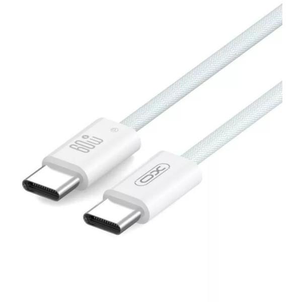 Фото - Кабель синхронізації даних XO iP15 type-c to type-c charging cable 60W white (CB-Q73CC)