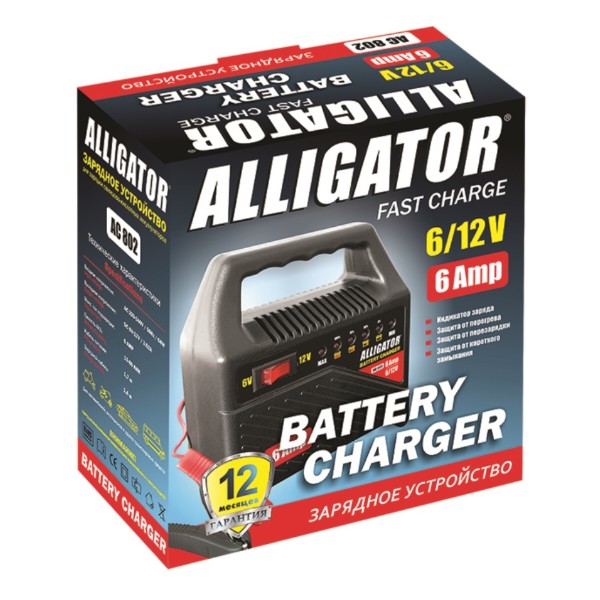 Фото - Пускозарядное устройство ALLIGATOR 6А 6/12V (AC802)