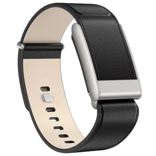 Фото - Ремешок для фитнес-браслета Armorstandart Leather Loop for Whoop 5.0 Black with Siver (ARM93092)
