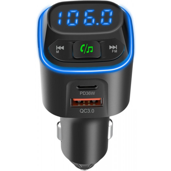 Фото - FM модулятор Gelius Tune GP-FMT051 (PD/QC) 36 Watt Black (98753)