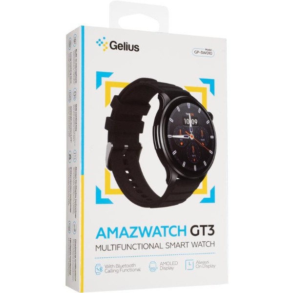 Фото - Смарт-годинник Gelius Amazwatch GT3 GP-SW010 Incredible series Black