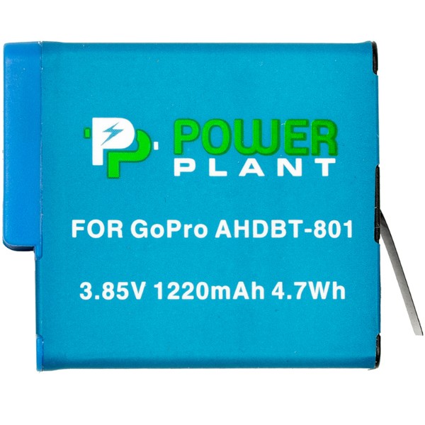 Фото - Акумулятор для екшн-камери PowerPlant GoPro AHDBT-801 1220mAh (CB970377) Фото - Акумулятор для екшн-камери PowerPlant GoPro AHDBT-801 1220mAh (CB970377)