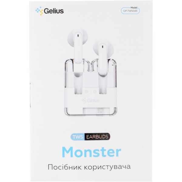 Фото - Навушники вкладиші бездротові TWS Gelius Monster GP-TWS043 Black (99808)