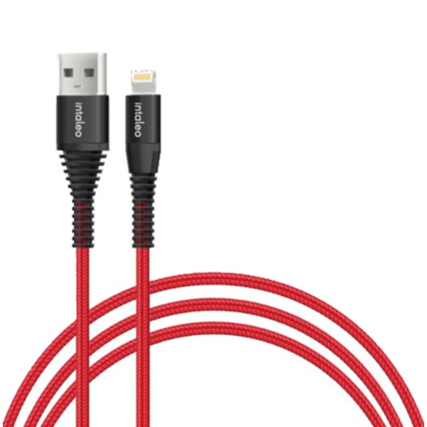 Фото - Кабель Intaleo CBRNYL1 USB Lightning 1,2m Red (1283126559471)