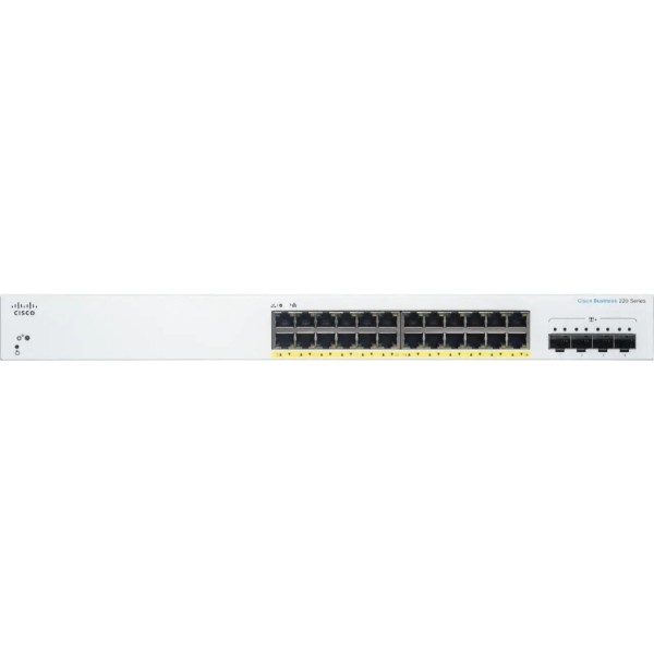 Фото - Коммутатор локальной сети (Switch) Cisco CBS220-24P-4X-EU