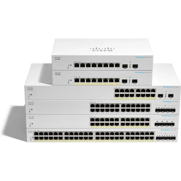 Фото - Коммутатор локальной сети (Switch) Cisco CBS220-24P-4X-EU