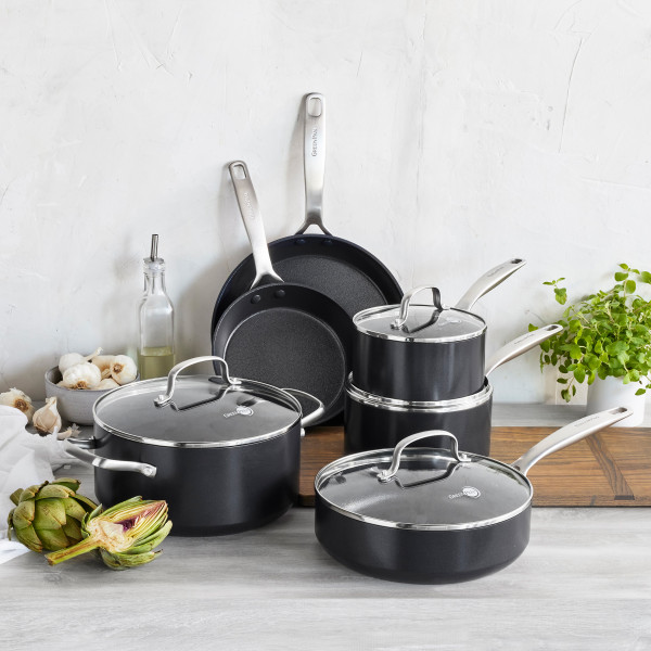 Фото - Набір посуду Green Pan GreenPan 5 пр. 1,59/3,1/4,95 л (CC005215-001)