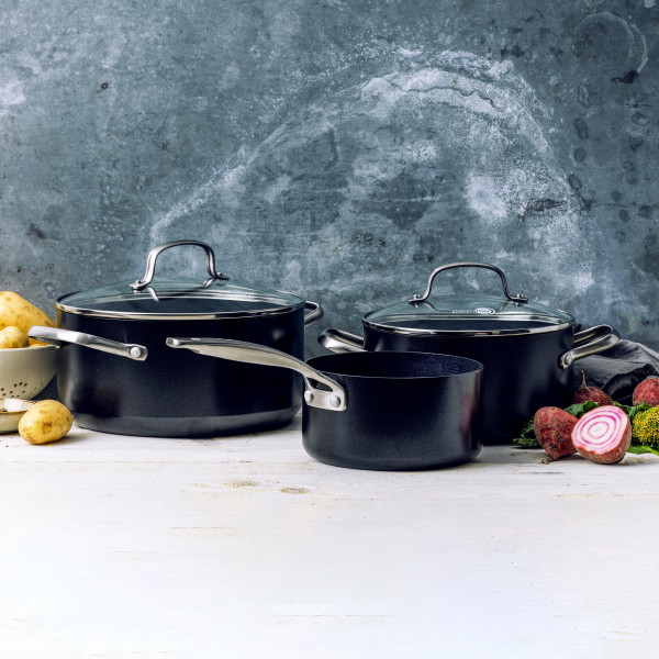 Фото - Набір посуду Green Pan GreenPan 5 пр. 1,59/3,1/4,95 л (CC005215-001)